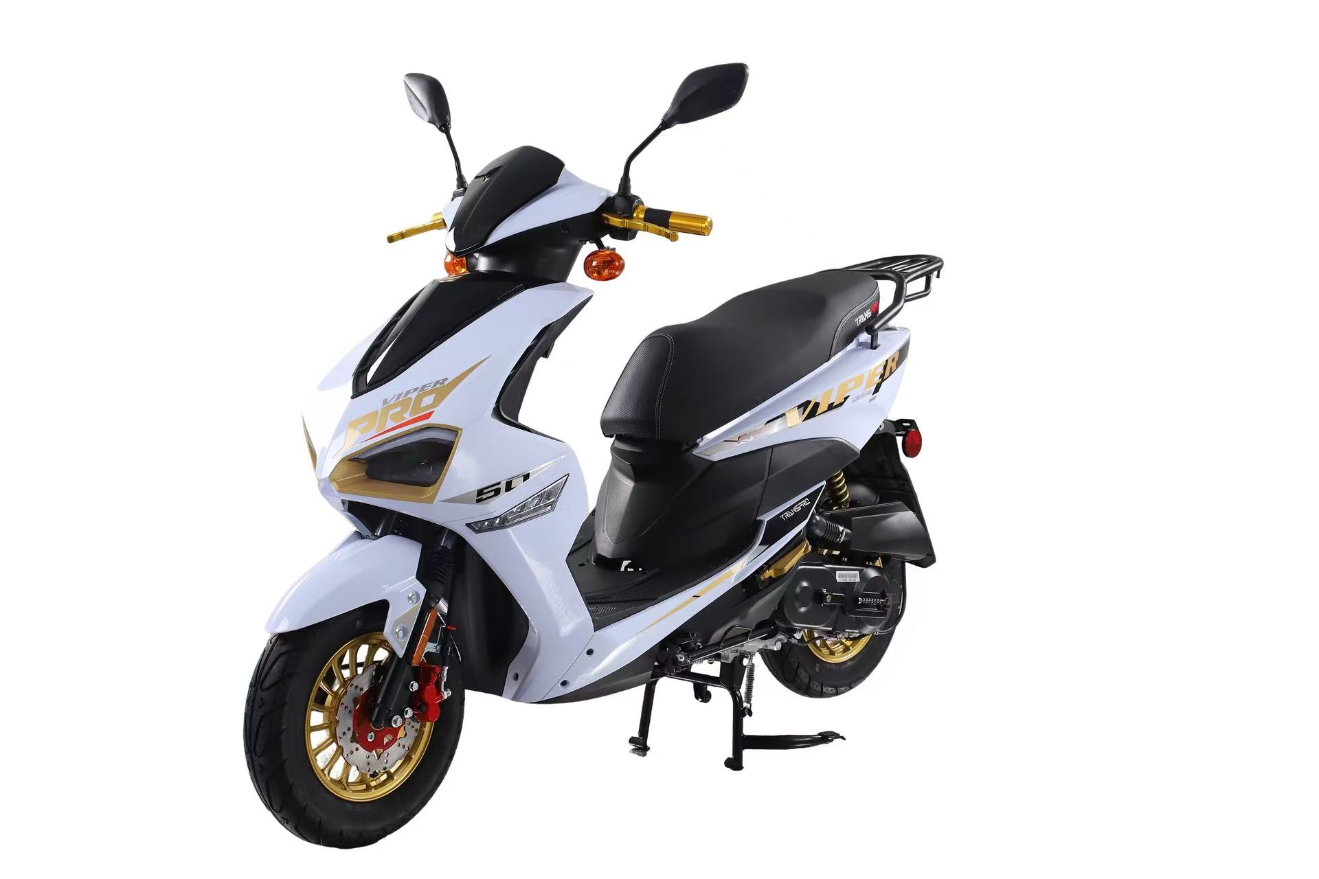 White and gold Viper Pro 50cc